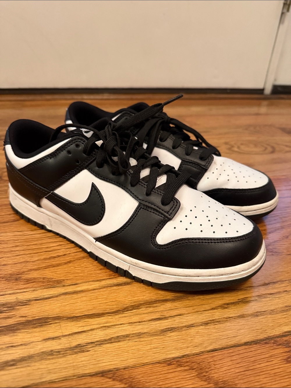 Nike dunks panda Black and White Low-Top Sneakers 10.5